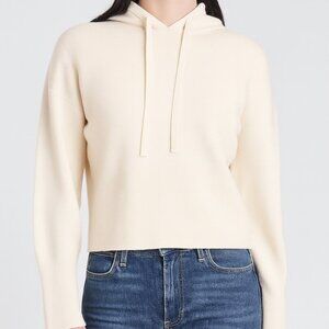 A New Day Women's Cozy Knit Hoodie Sweatshirt Cream 2X Cashmere Soft Pullover